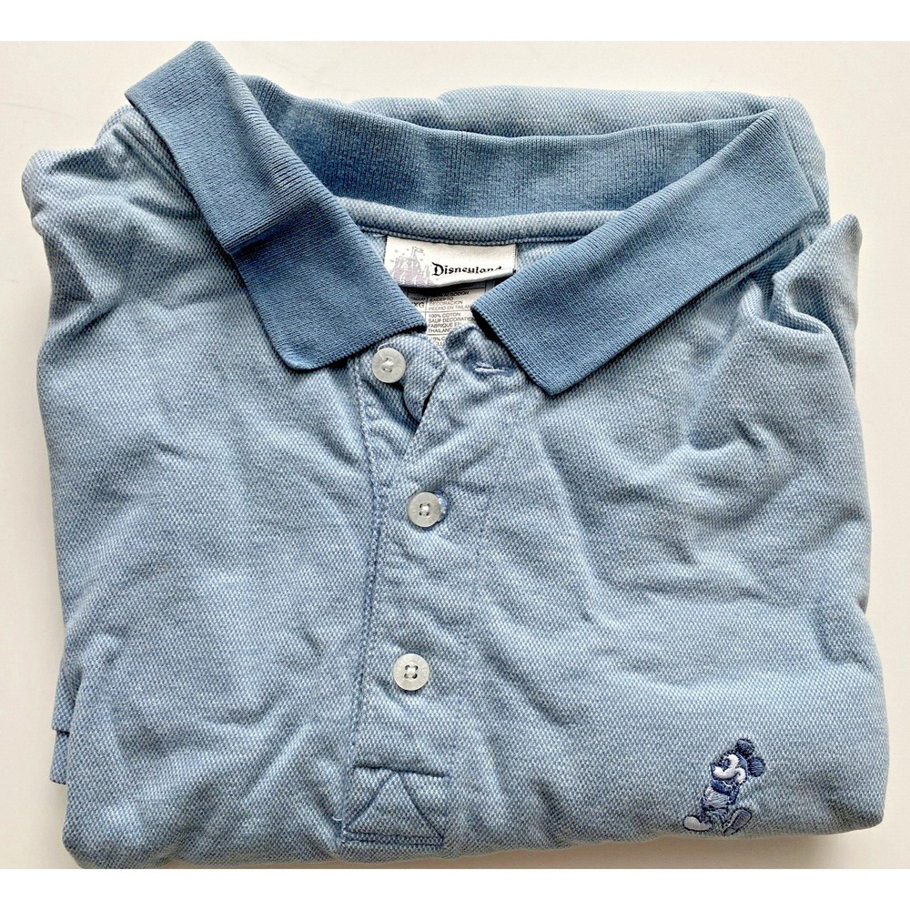 Disneyland Light Blue Men’s Polo Shirt Shirt Sleeve XXL